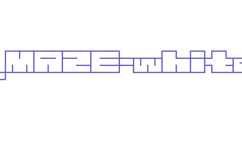 1B_MAZE-white Font Download