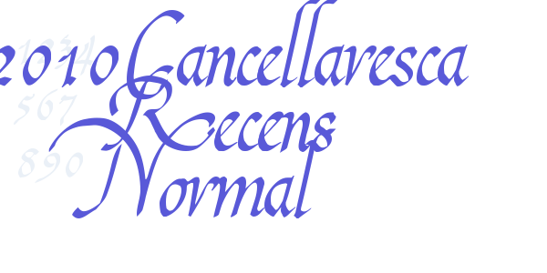 2010Cancellaresca Recens Normal font