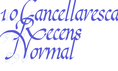 2010Cancellaresca Recens Normal Font