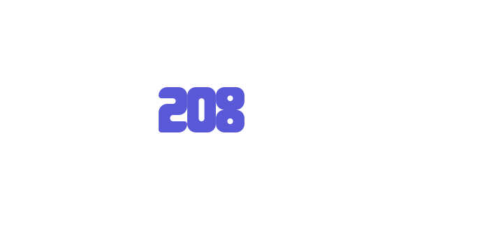 208 Font Download