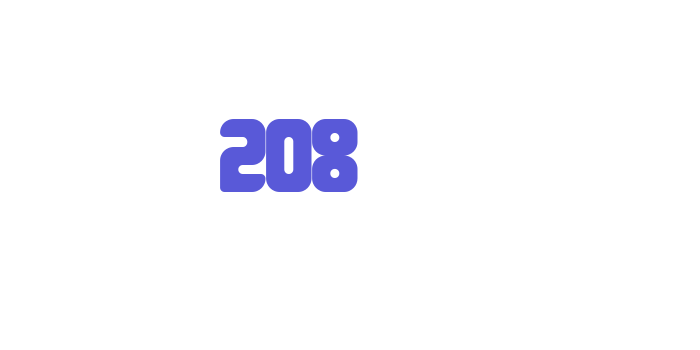 208 Font