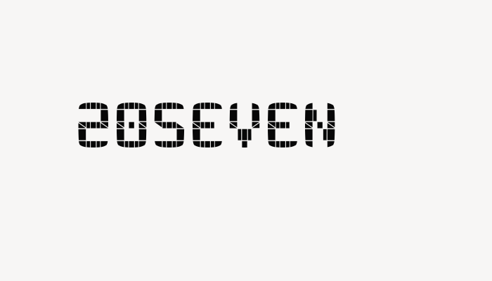 20SEVEN font download