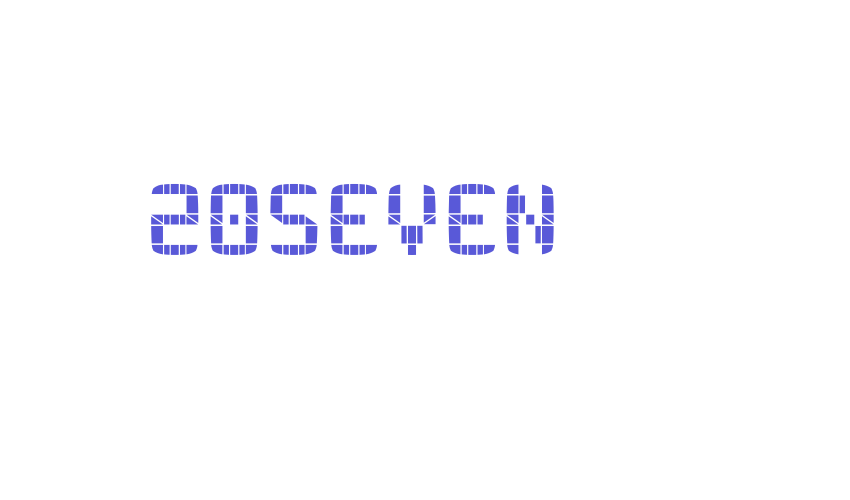 20SEVEN Font Download