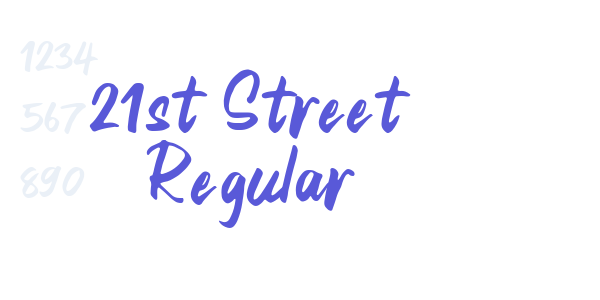 21st Street Regular font free