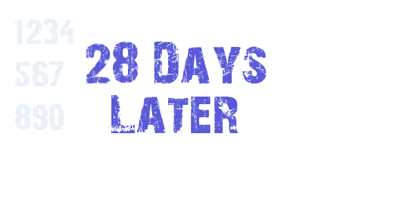 28 Days Later font free