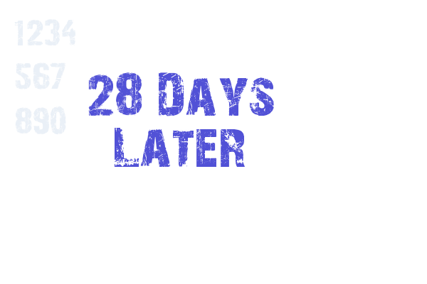 28 Days Later Font Download