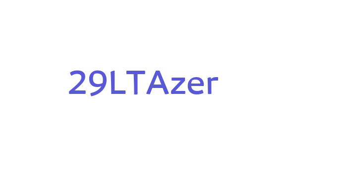 29LTAzer Font Download