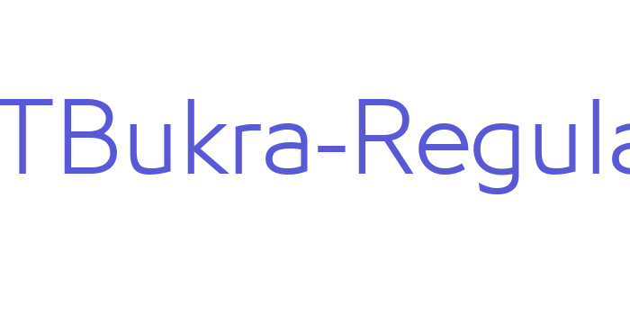 29LTBukra-Regular Font