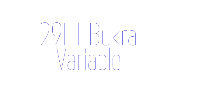 29LT Bukra Variable Font Download