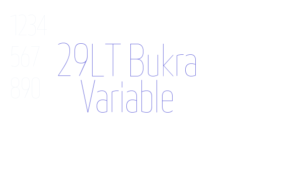 29LT Bukra Variable font download