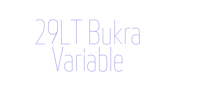 29LT Bukra Variable Font