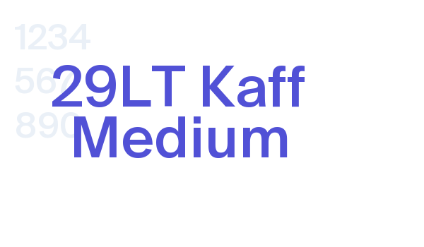 29LT Kaff Medium font download