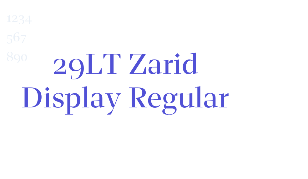 29LT Zarid Display Regular-font-download