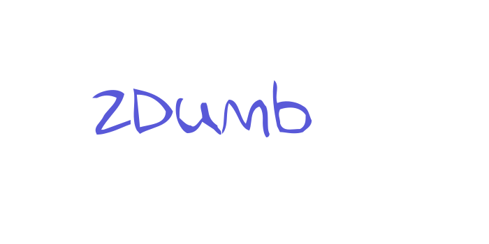 2Dumb Font Download