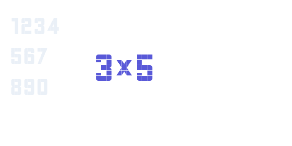 3×5 font