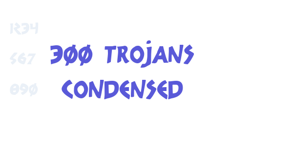 300 Trojans Condensed font free