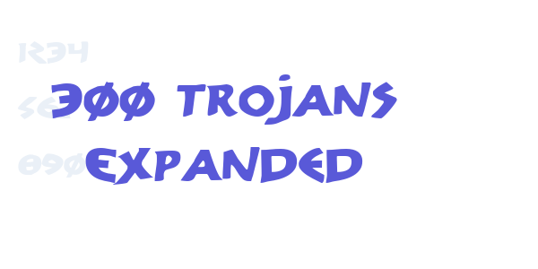 300 Trojans Expanded font free