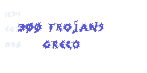 300 Trojans Greco font free