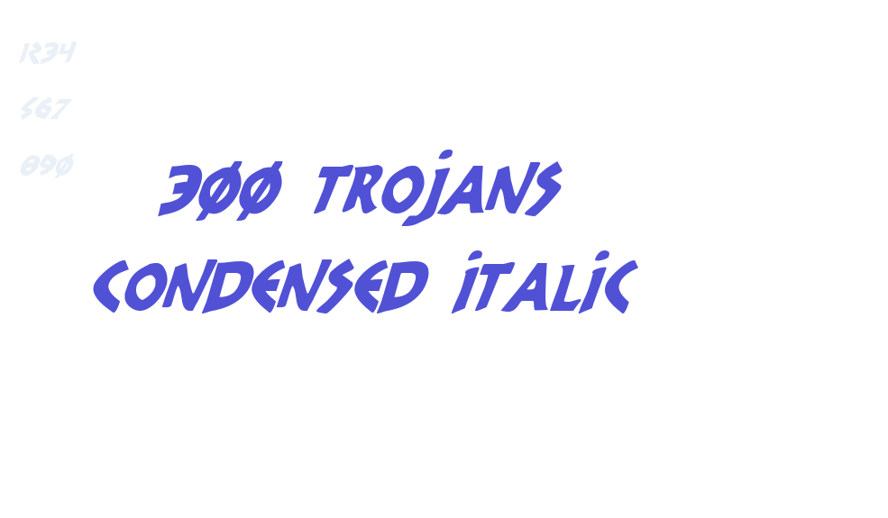 300 Trojans Condensed Italic-font-download