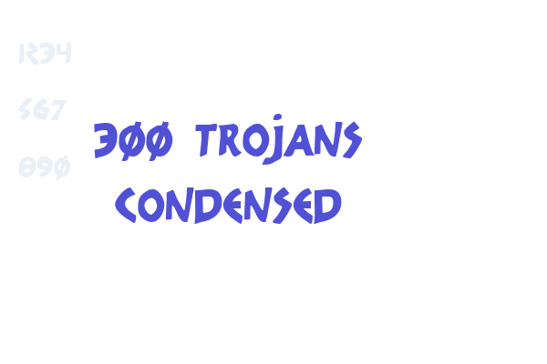 300 Trojans Condensed Font Download