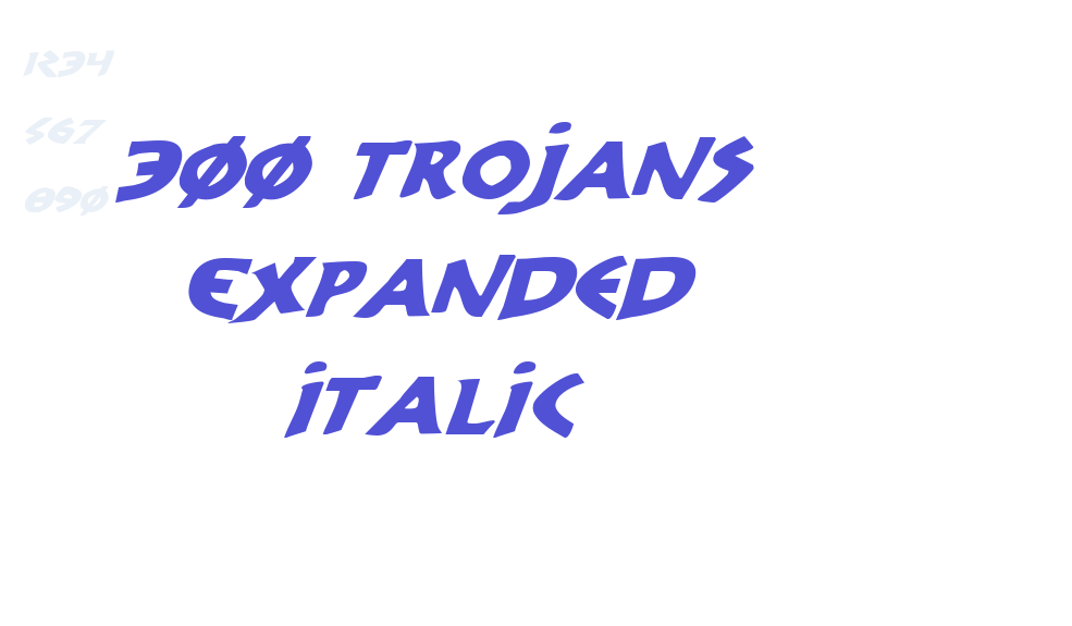 300 Trojans Expanded Italic-font-download