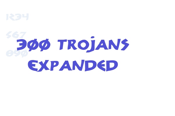 300 Trojans Expanded Font Download