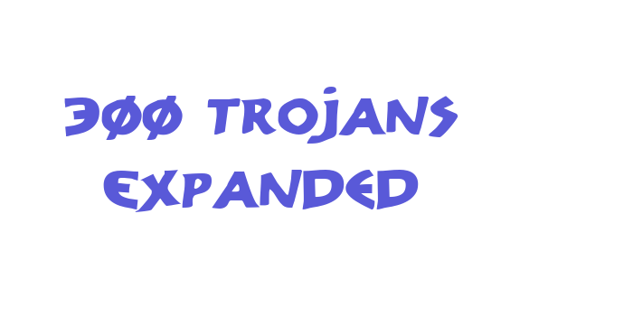 300 Trojans Expanded Font Download