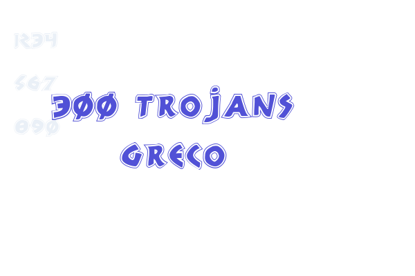 300 Trojans Greco Font Download