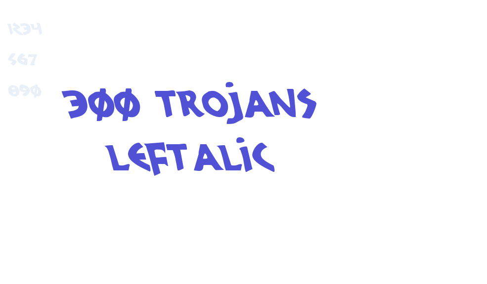 300 Trojans Leftalic-font-download