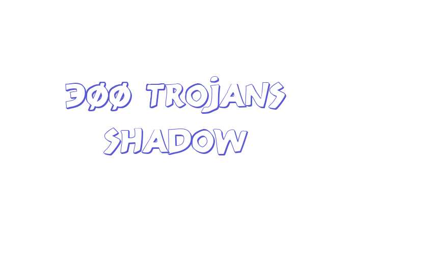 300 Trojans Shadow Font Download