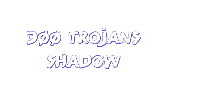 300 Trojans Shadow Font Download