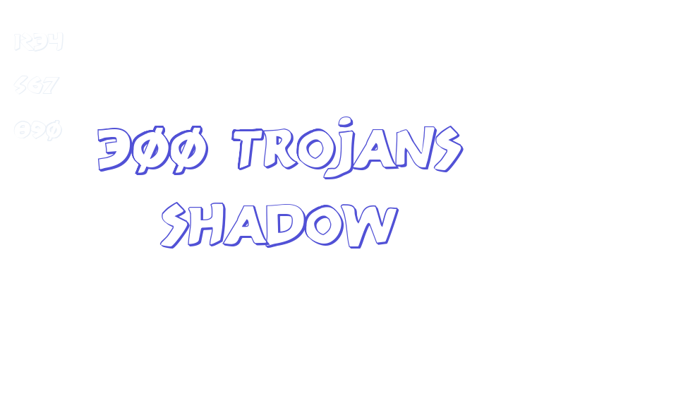 300 Trojans Shadow-font-download