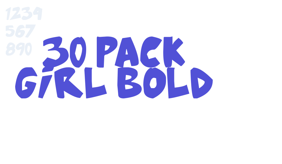 30 Pack Girl Bold-font-download