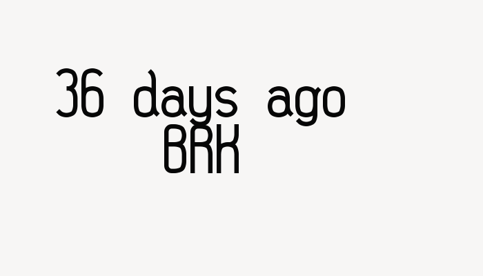 36 days ago BRK font download