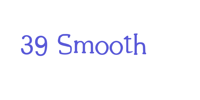 39 Smooth Font Download