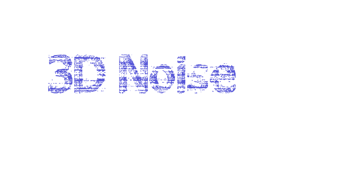 3D Noise Font Download