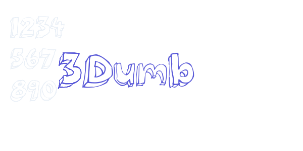 3Dumb font free