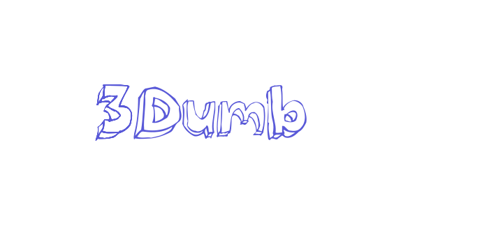 3Dumb Font Download