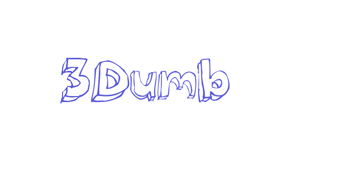 3Dumb Font