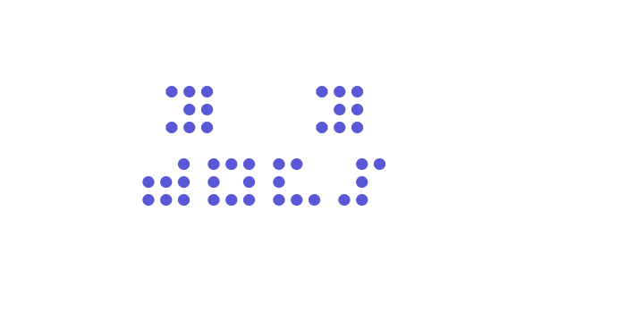 3×3 dots Font Download