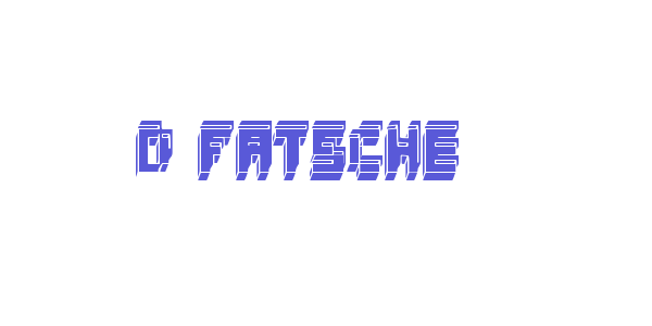 3d fatsche font free