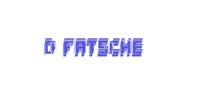 3d fatsche Font Download