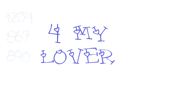 4 my lover font