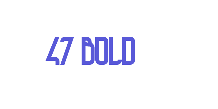 47 Bold Font Download