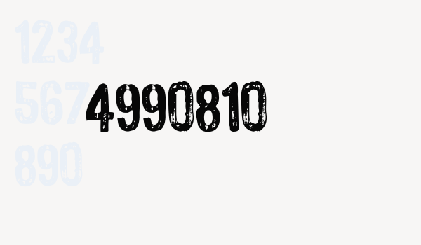 4990810 Font