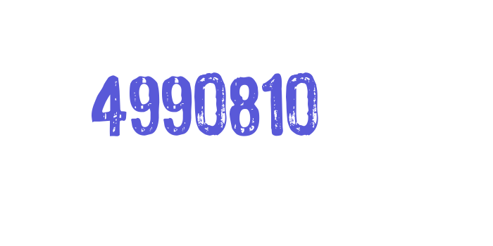 4990810 Font