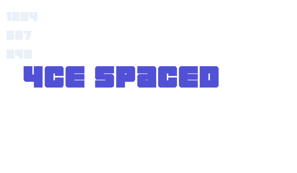 4ce Spaced-font-download