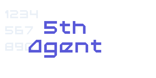 5th Agent font