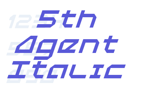 5th Agent Italic Font Download