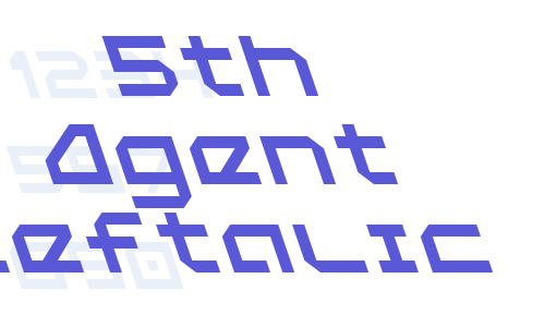 5th Agent Leftalic Font Download